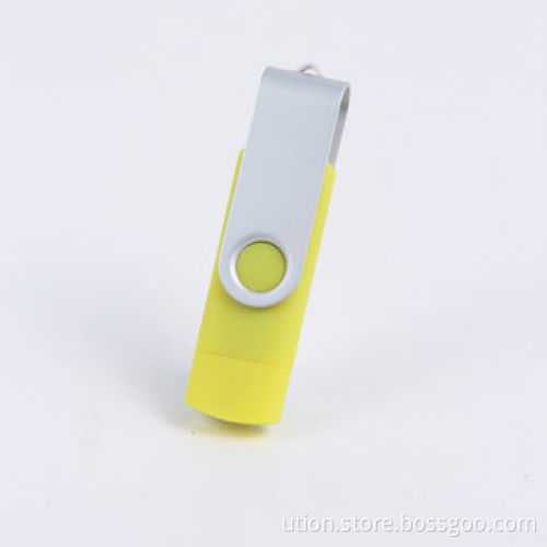 Swivel Mobile Phone USB Flash Drives, 128MB to 32GB are Available, Customized Logo is AcceptedNew